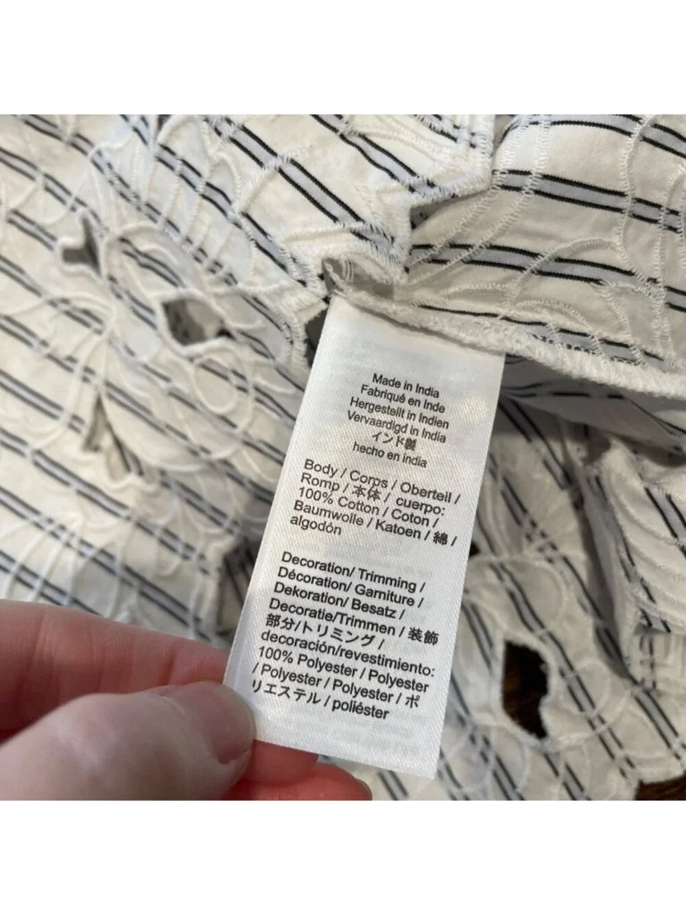 NWT J.Crew Embroidered Shirt-Dress Sz 2 Striped White Blue Short Sleeve Preppy